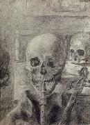 James Ensor Skeleton Musicians France oil painting artist